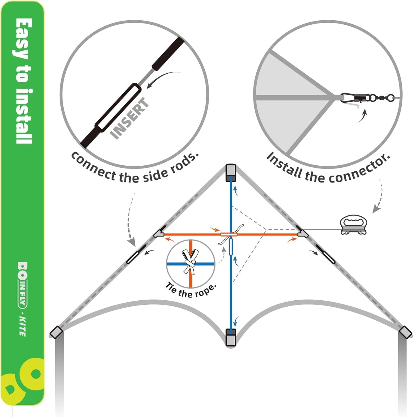 Delta Kite - Easy to Fly Kite for Kids & Adults | Perfect for Family Outings & Outdoor Fun