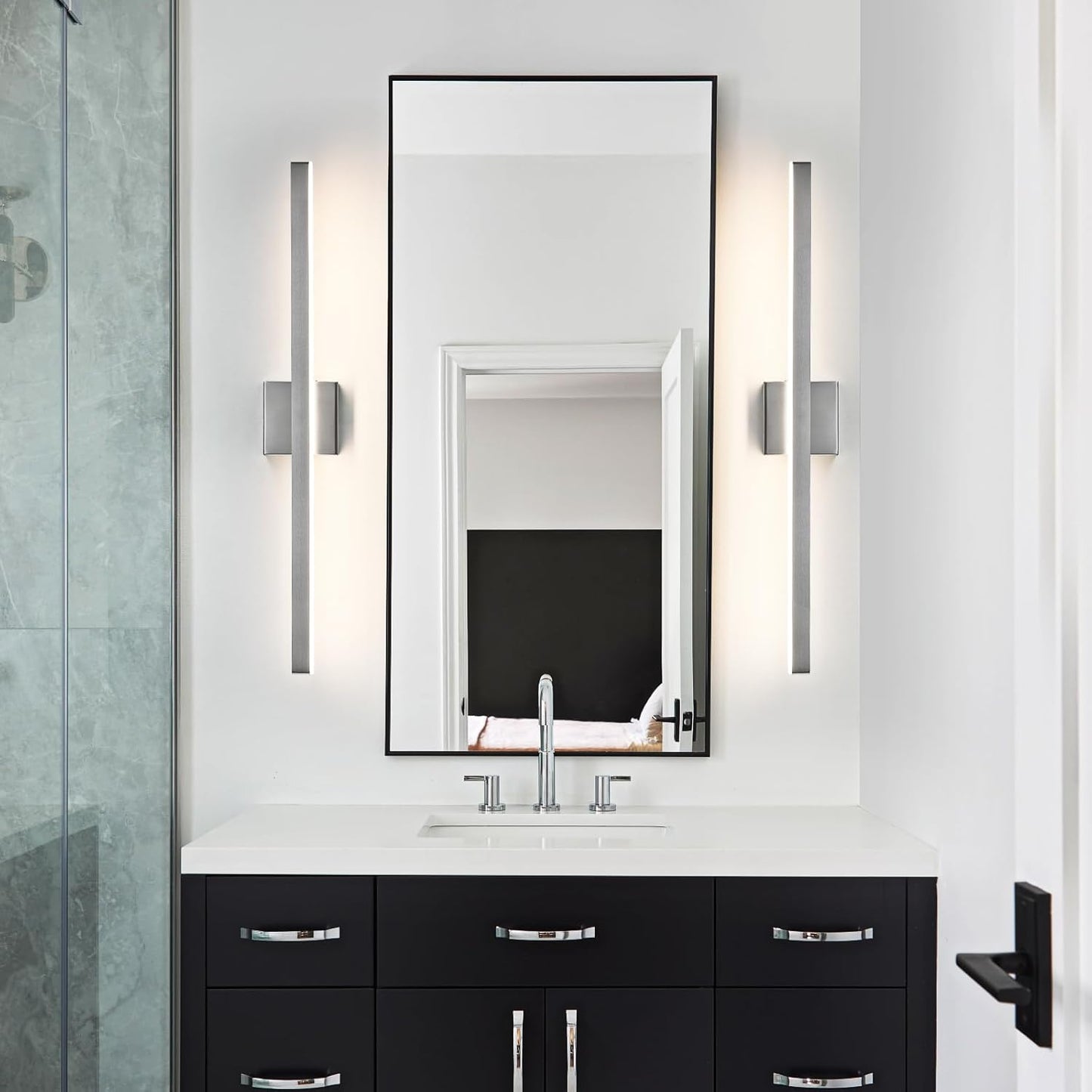 24-Inch Dimmable Gold Bathroom Vanity Light - Modern LED Bar Fixture for Over Mirror