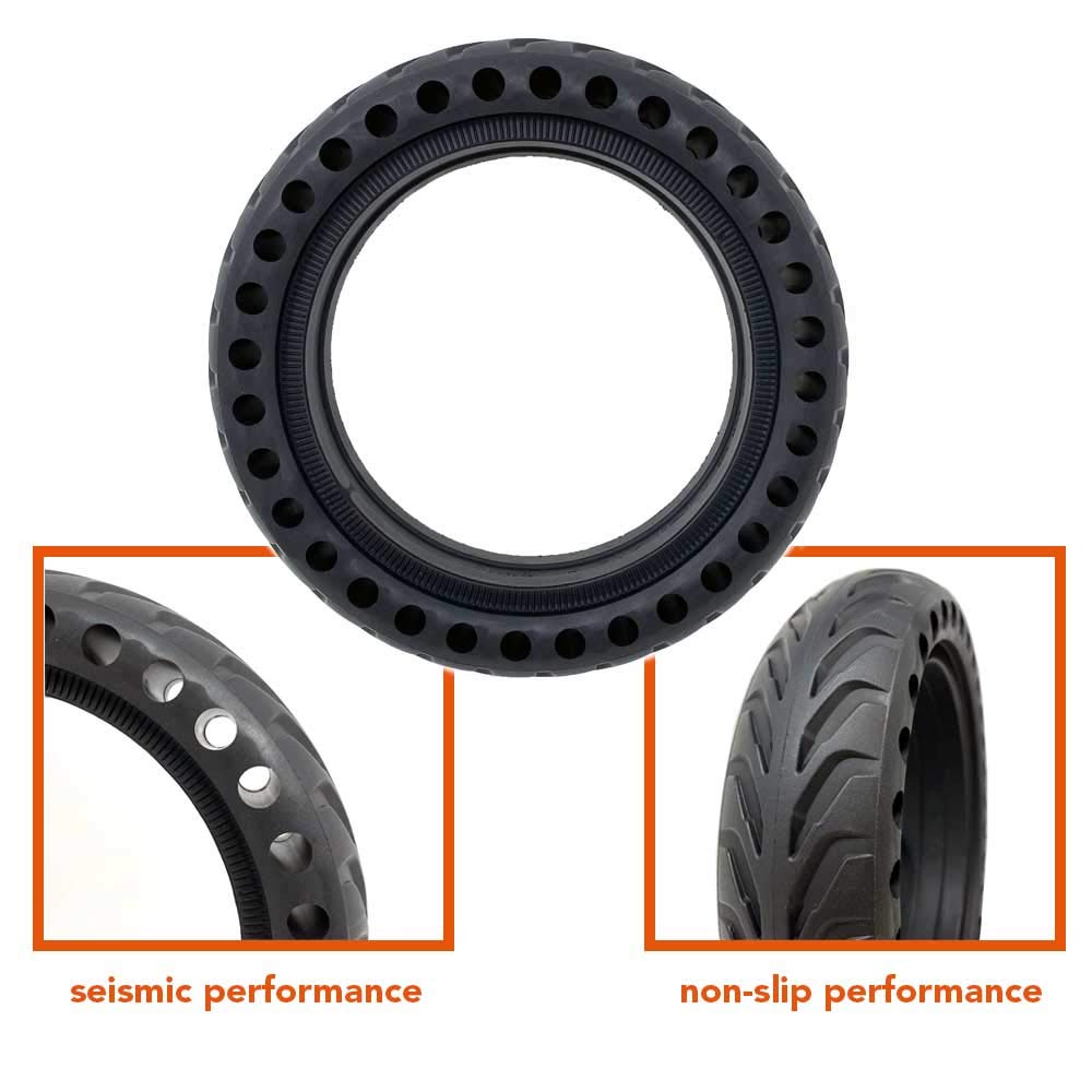 MMG Solid Tire 8.5 x 2 Inches Replacement for Electric Commuter Scooter Xiaomi M365 Mi – Sturdy honeycomb airless puncture-proof design Never Runs Flat