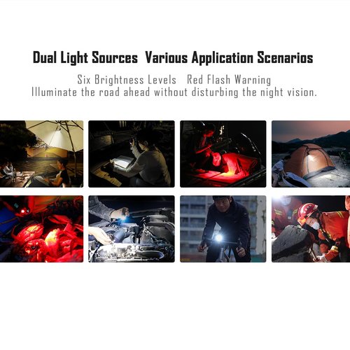IMALENT BL70 EDC Tactical Flashlight with Red Light, 6000 Lumens Mini Flash Light Rechargeable USB C Floodlight for Outdoors Emergency Camping Night Observation