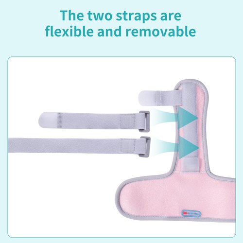 ENLUNTRA Finger Splint Brace Supports Index finger,middle finger,ring finger,pinky splint,Adjustable Right or Left Hand Brace,Straightening for trigger finger splints(pink)