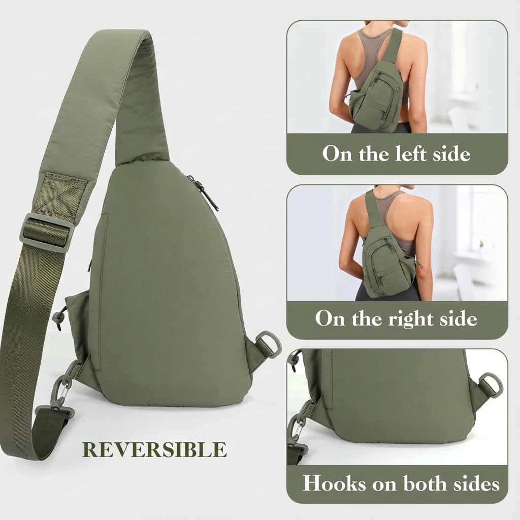 Skiennix Anti-Theft RFID Sling Bag - Stylish Nylon Crossbody Purse for Travel & Shopping