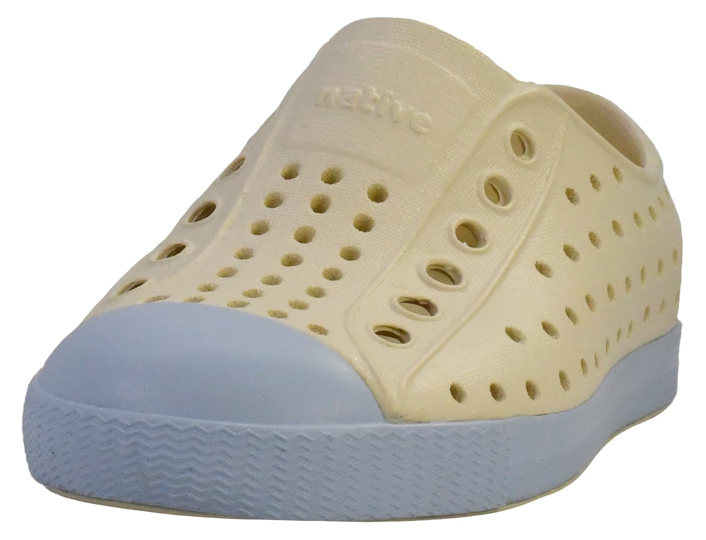 Native Shoes Unisex-Kids Jefferson Sneakers, Bone White/Skyway Blue, 6 Toddler