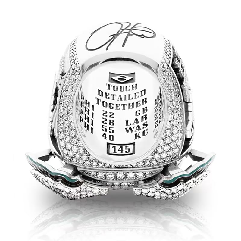 2025 World Championship Football Replica Ring - Collectible Gift for Eagles Fans - Variation 13