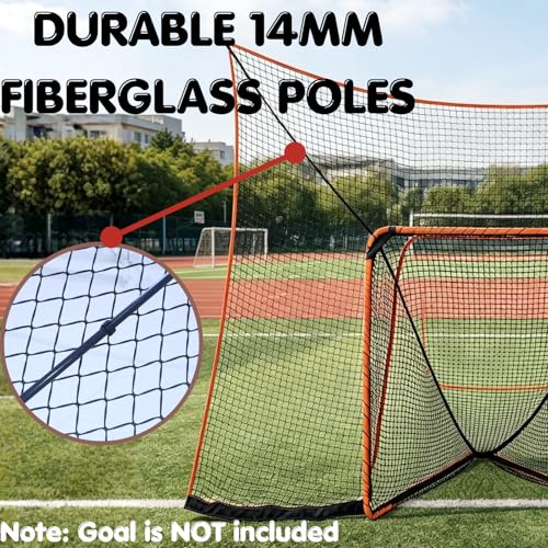 Lacrosse Backstop Net 14x10 FT - Extra Large Tear-Resistant Design