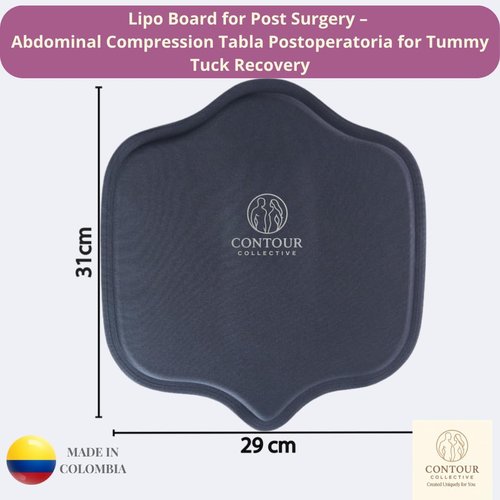 Contour Collective Ab Board Post Surgery – Premium Abdominal Compression Lipo Foam Board for Tummy Tuck & Liposuction Recovery BBL