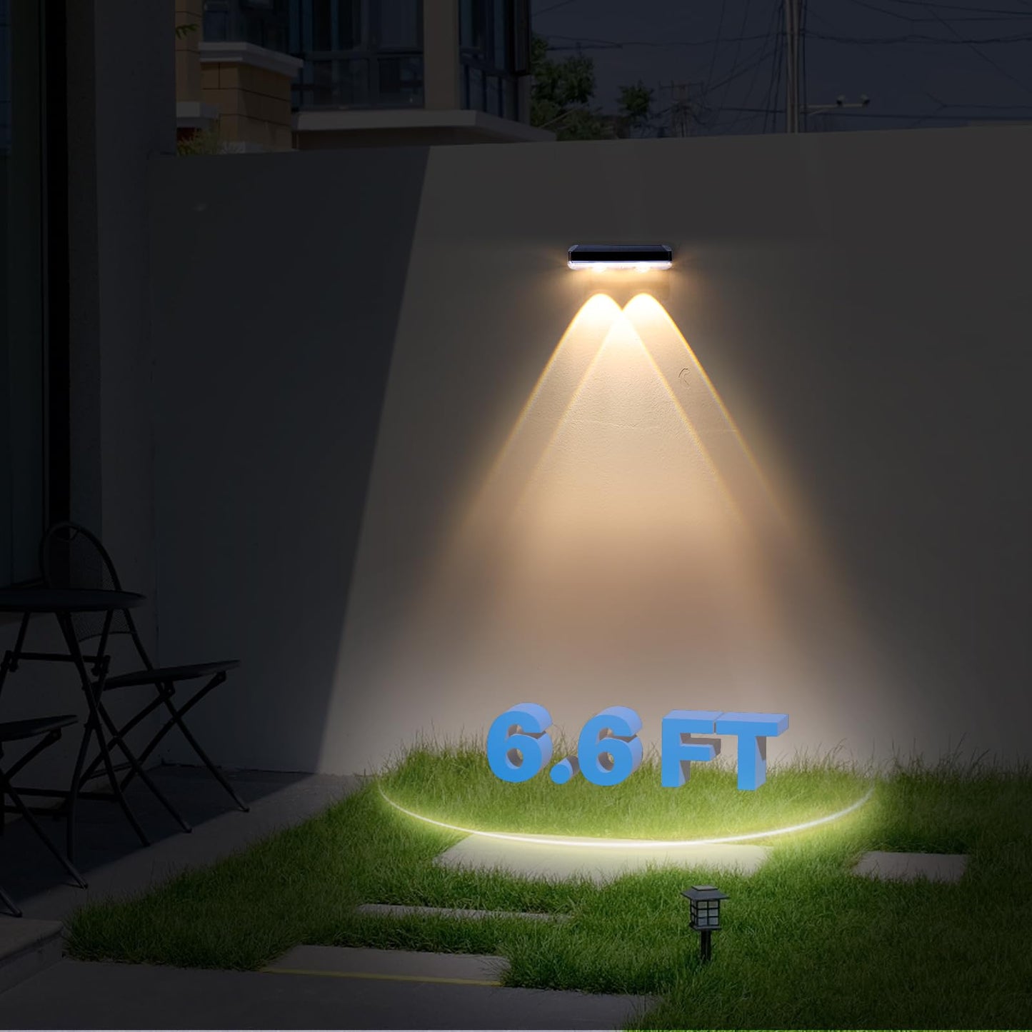 XmnSoly Solar Lights Outdoor for Mailbox, House Numbers, Address, Sign 3000/4000/6000K 3 Modes Waterproof Dusk to Dawn Lighting(2 Pack)