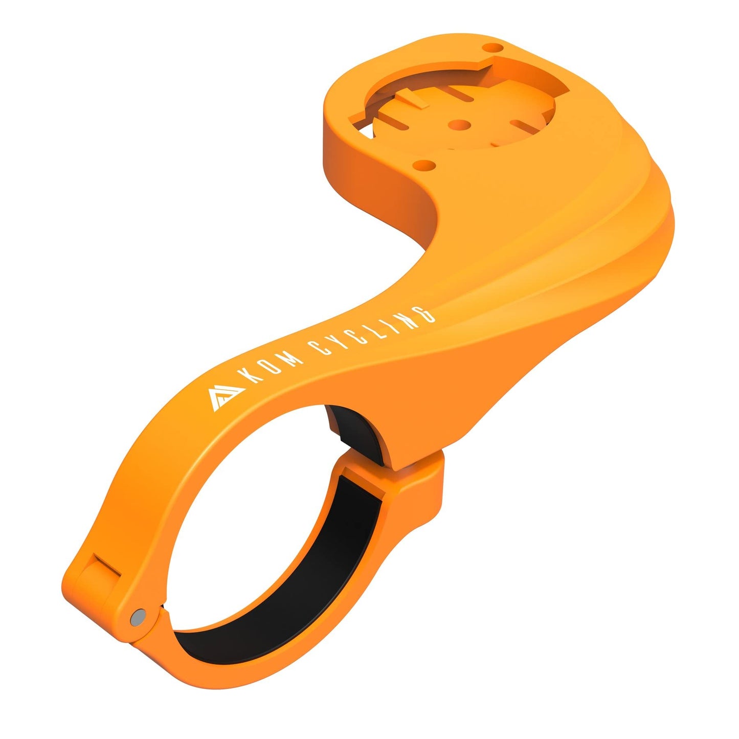KOM Cycling Orange Garmin Bike Mount from Garmin Edge Mount Designed for Garmin Edge 530 and Other Garmin Models