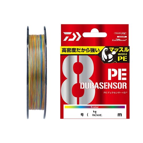 Daiwa PE Line UVF PE Dura Sensor x 8 + Si2, No. 1.5, 328.1 yd. (300 m), Multicolor