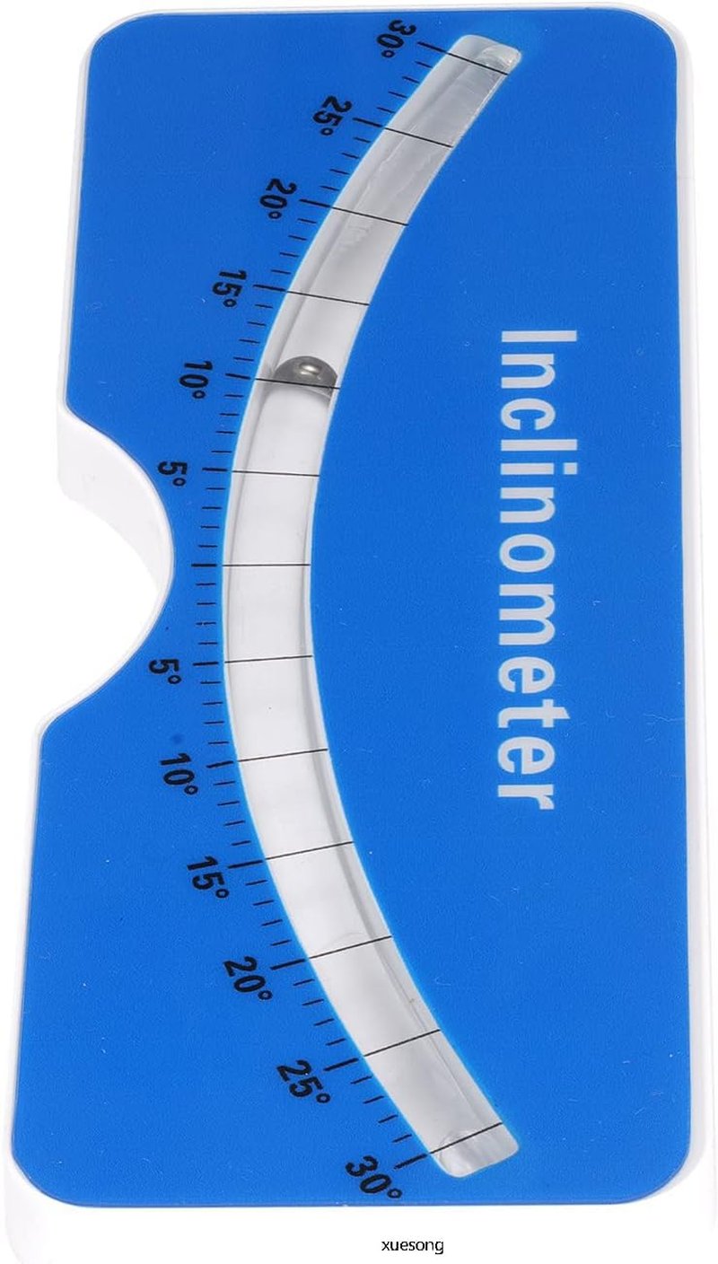 xuesong Scoliometer, Portable Device with Spine Contour and Metal Ball Insert for Measuring Spinal Alignment，Measure Spine Slope