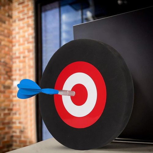High Density Foam Archery Target - Self-Healing Design for Indoor & Outdoor Shooting Practice | Black & Red