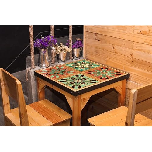 Wall Stencils for Painting Large Pattern, 9Pcs 12 Inch Mandala Stencils for Crafts on Wall Wood Furniture Floor Tile, Plastic Reusable Stencils for Home Decor and Other DIY Projects