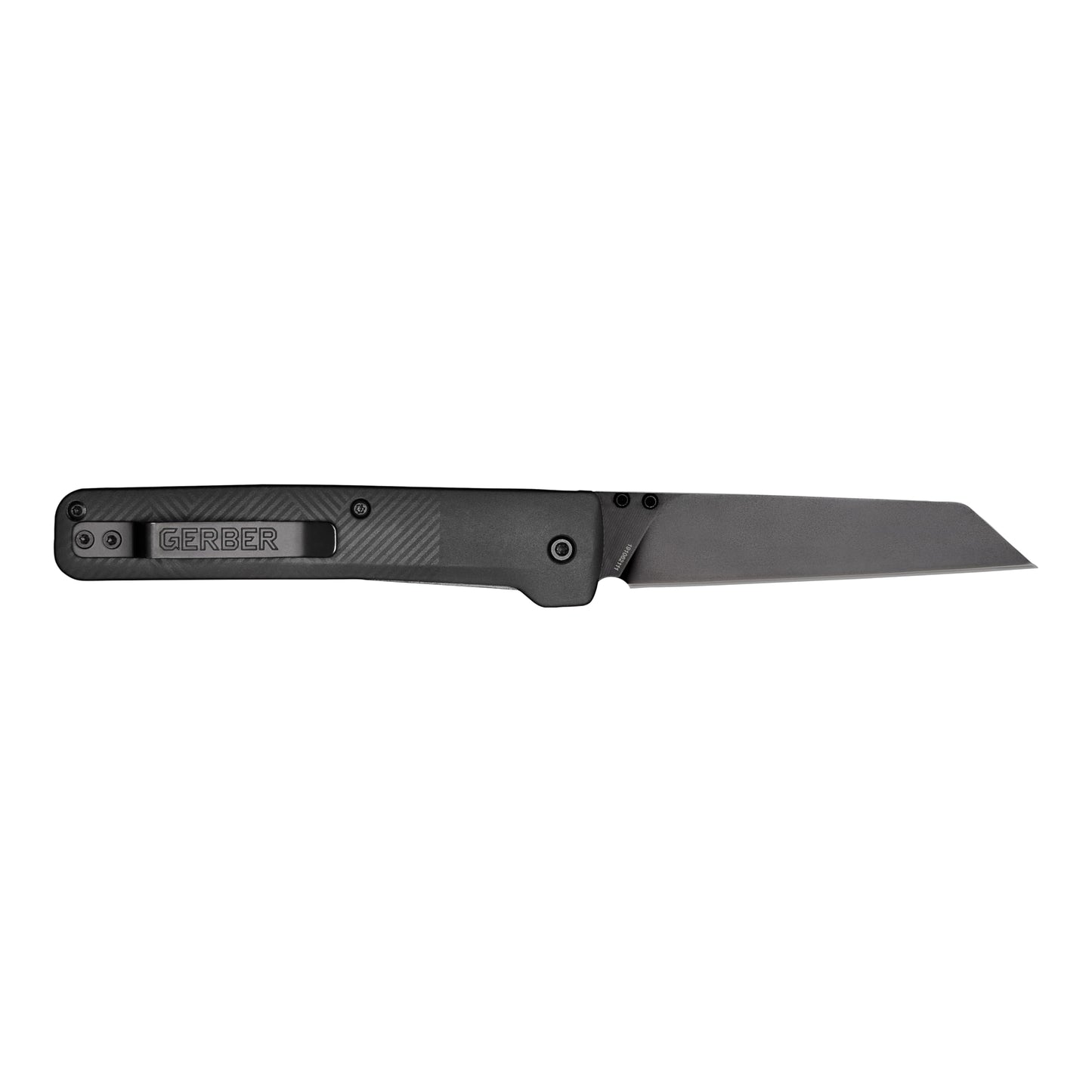 Gerber Gear Pledge Pocket Knife with Pocket Clip - 3.7" Full Panel Plain Edge Blade Folding Knife - EDC Gear and Equipment - Omni Gray