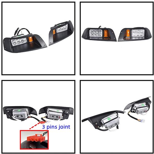 Golf Cart EZGO TXT LED Headlight | EZGO TXT LED light replacement for TXT 1996+UP Gas and Electric golf cart headlights only