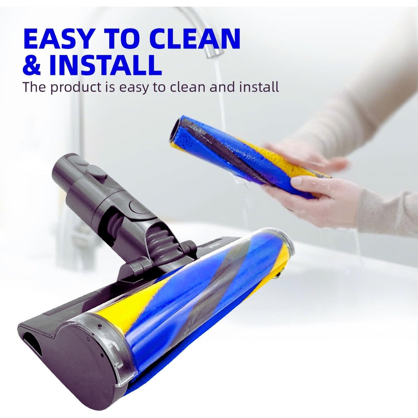 Premium Laser Slim Fluffy Brush Bar Replacement for Dyson Laser Slim Fluffy Cleaner Head & Fluffy Optic Cleaner Head, Fits Dyson V12 Series, V15 Series, V15 Detect, Outsize, Gen5detect, Part 971634-01