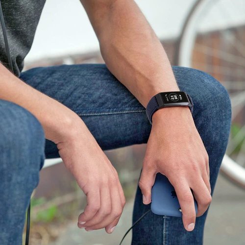 Huamanlou 10 Pack Elastic Nylon Watch Bands Compatible with Fitbit Charge 4/Charge 4 SE/Charge 3/Charge 3 SE Bands, Adjustable Breathable Stretchy Replacement Wristbands Bracelet for Women Men