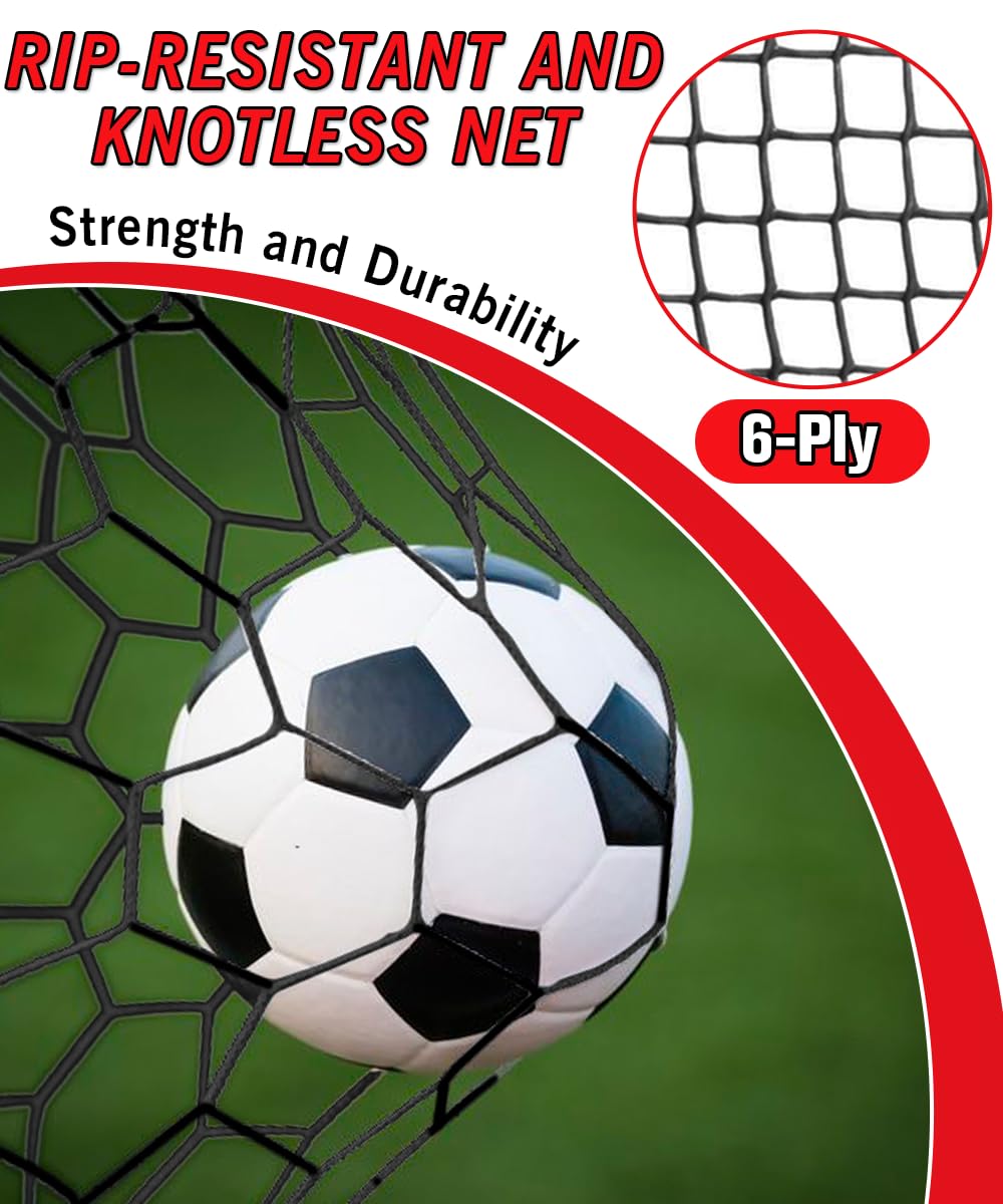Queension Kids Soccer Goals for Backyard, 3.5x3 ft Pop Up Soccer Goal for Toddler Ages 3-5,8-12, Football Net Training Equipment with Carry Bag for Youth Outdoor Sports Games