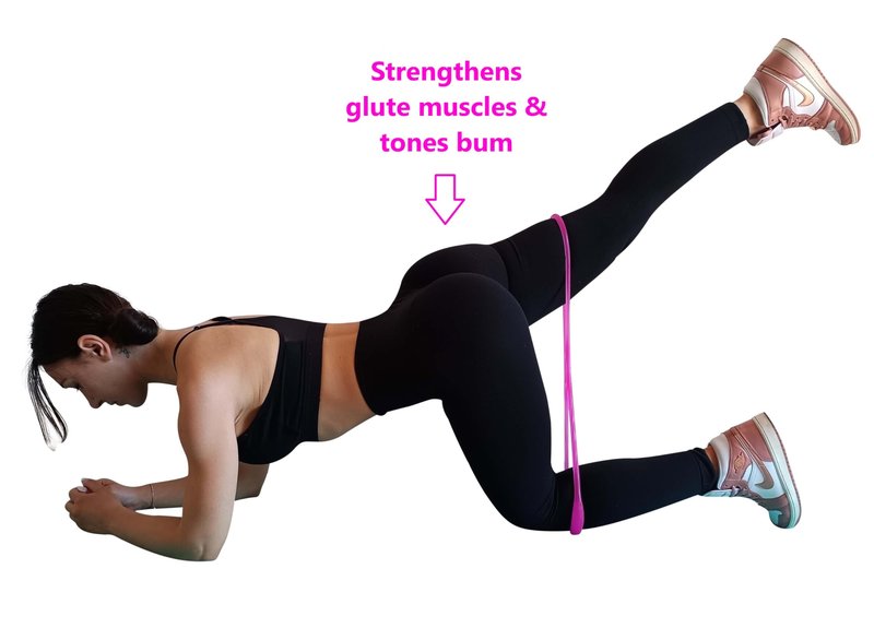 Sargoby Fitness Easy to use Booty Resistance Band with Workout Guide