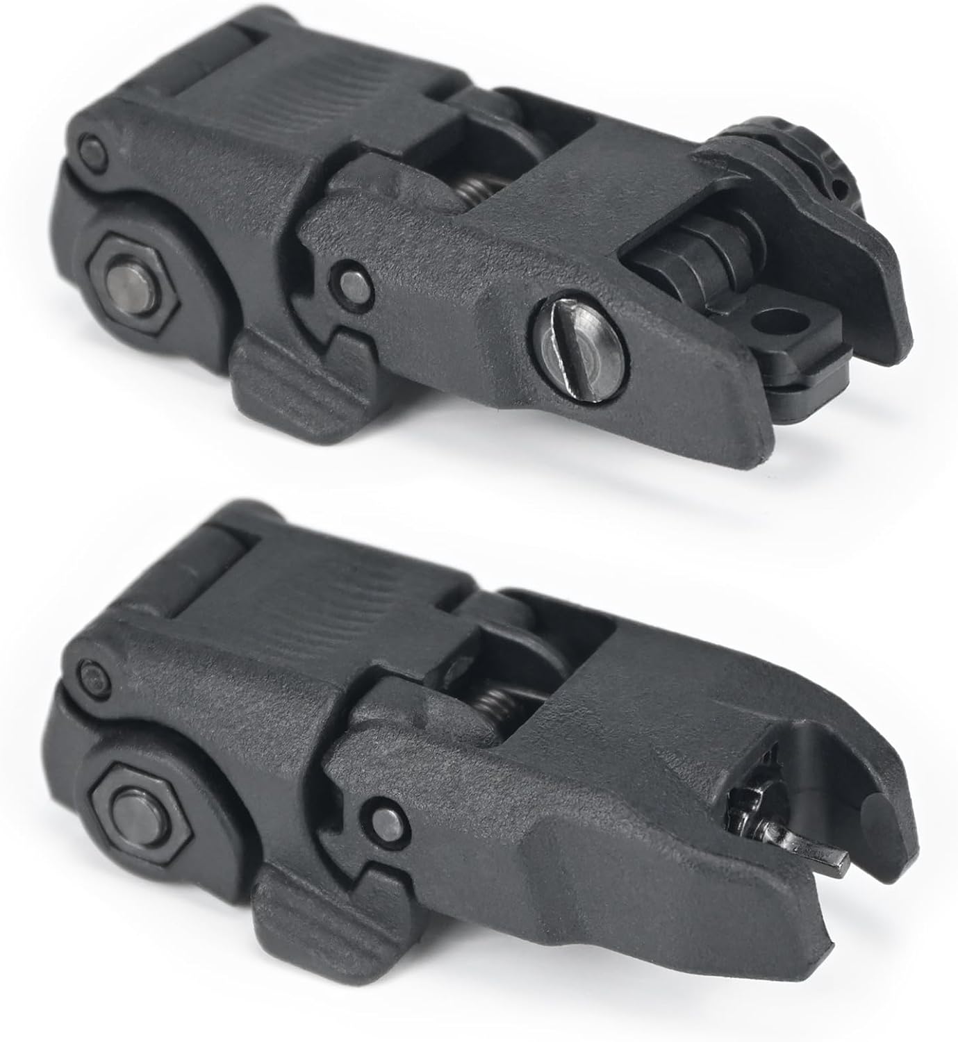 Skiennix Nylon Flip Sights - Front & Rear Installation on Picatinny or Weaver Rail