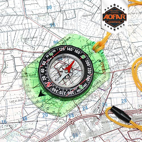 Lightweight Orienteering Compass for Hiking and Navigation