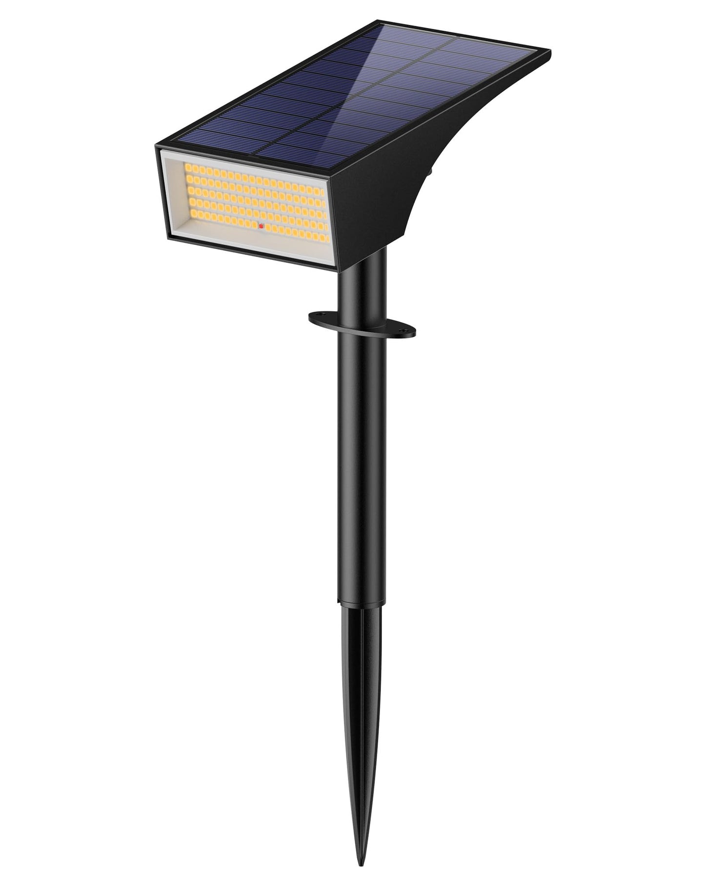 Koicaxy Solar Spot Lights Outdoor Waterproof IP65, 100 LEDs 4 Lighting Modes Landscape Spotlights for Yard, Garden, Pathway, Walkway, House, Warm White, 1 Pack