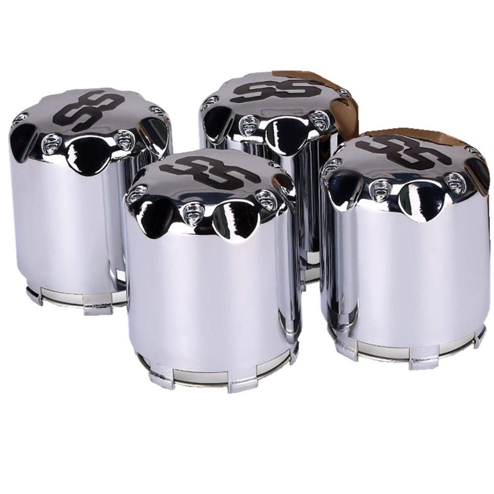 Golf Cart SS Wheel Alloy Center Hub Cap 8,10,12 Inch Push in Style Chrome SS Center Caps for Golf Cart Wheel