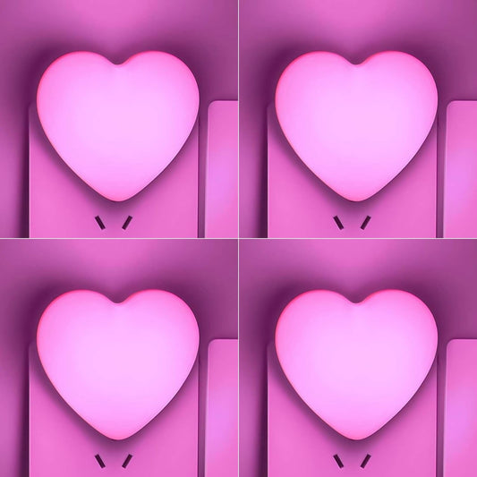 INZU Night Lights Plug into Wall, LED Night Light for Kids, Cute Nightlight with Auto Dusk to Dawn Sensor, LED Nightlight with Soft Warm Light for Bedroom, Nursery, Bathroom, Hallway (4Pack Pink)