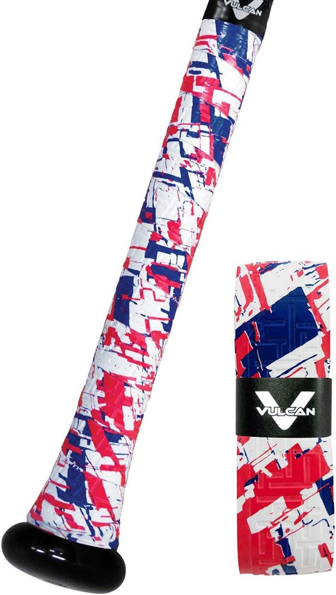 Vulcan Bat Grip - 0.50mm, 1.00mm, 1.75mm | Ideal for Baseball & Softball | Multiple Colors Available