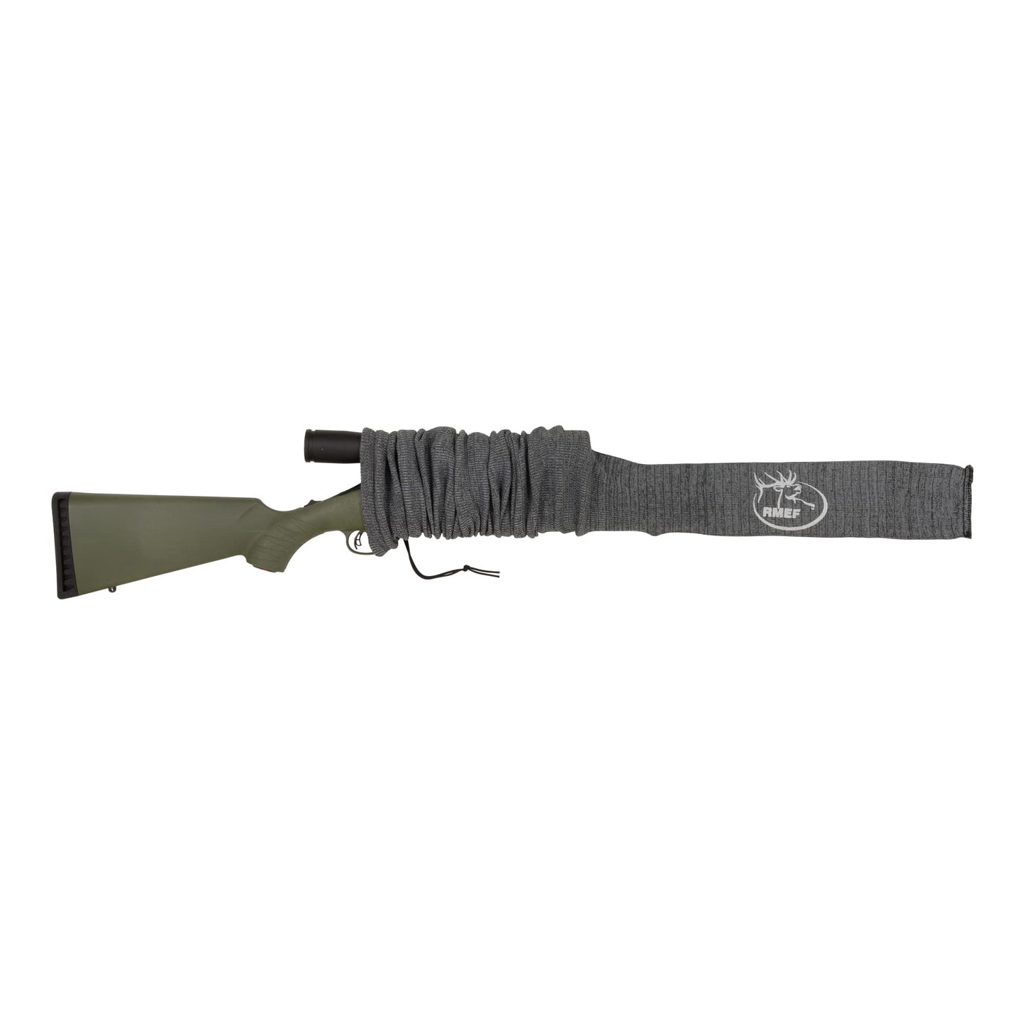 Allen Company Knit Gun Sock for Rifle/Shotguns With or Without Scope - Anti-Rust and Silicone-Treated for Gun Safe, Bag, and Case Storage - Drawstring Closure - 52" Gray - 3 Pack