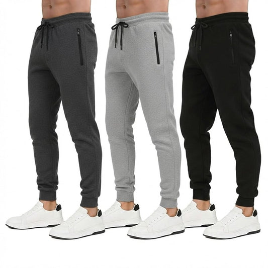 PB Mens Sweatpants 3-Pk – Fleece Joggers for Men with Cargo Or Zipper Pockets, Athletic Sweatpants & Mens Joggers Sizes S–XL