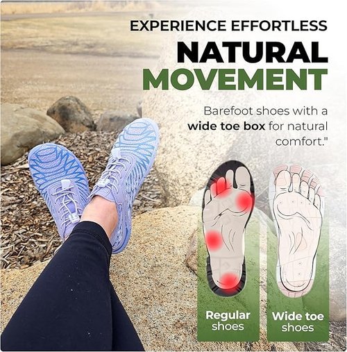 Hike Footwear HF Signature Healthy & Non-Slip Breathable Barefoot Shoes, Flexible Lightweight Daily Wear Walking Shoes Unisex White/Black