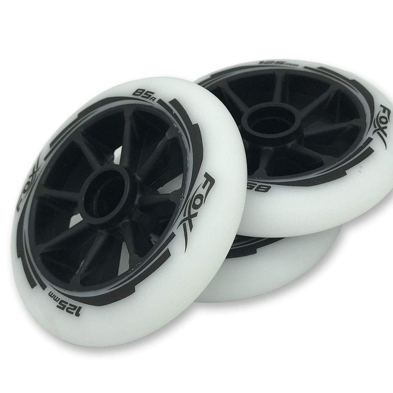 SzBlaZe 85 Pu 125mm * 24mm Inline Speed Roller Skate Wheels SHR Wheel Skates Racing Wheels Ruedas for Indoor Outdoor Wave Board Caster Board Street Surf (Pack of 3 Wheels)