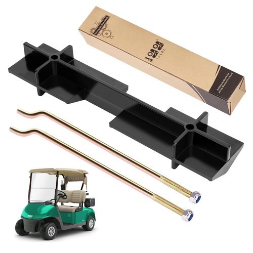 10L0L Golf Cart Battery Hold Down Retainer Plate and Rods Kit with Nuts for EZGO TXT 1994-up Gas and 36 Volt Electric Golf Cart, OEM# 70045-G01, 01101-G01