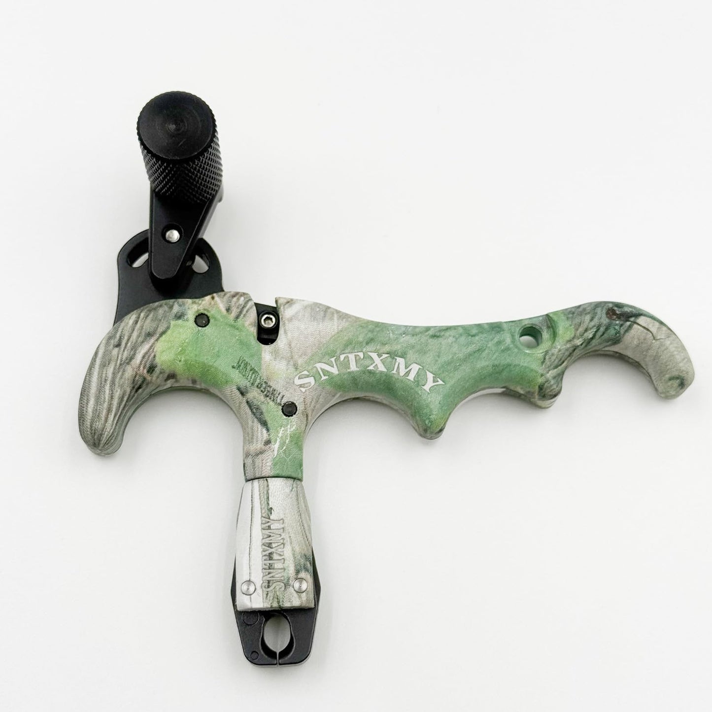 sntxmy Bow Release for Compound Bow, Archery Release Trigger, Compound Bow Release, Thumb Release. (4 Finger Bow Release, Camo)