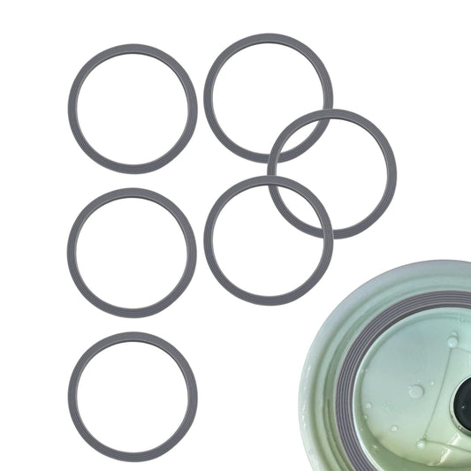 6 Pack Water Bottle Gasket Replacement for Owala FreeSip 19/24/32/40oz,Silicone Lid Seal O Ring,Sealing Gaskets Replacement Accessories Compatible with Owala FreeSip Stainless Steel Cup(Grey)
