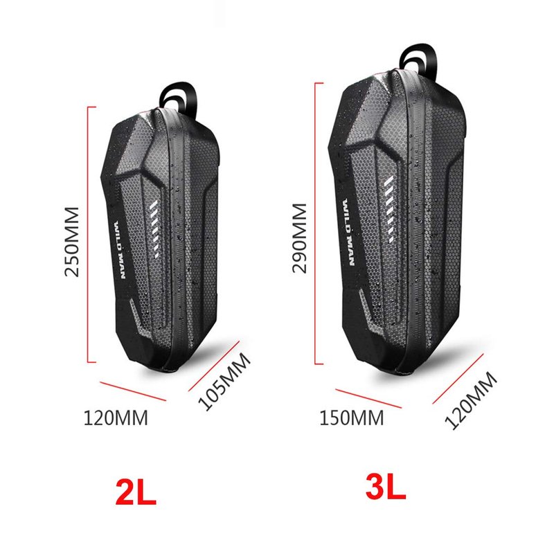 Scooter Storage Bag, Electric Scooter Handlebar Bag, Waterproof Durable EVA Scooters Front Hanging Bag for Mijia M365 Segway ES ES1/ES2/ES3/ES4 Fit for Wallet Glass Carrying Charger Tools Repair Tools