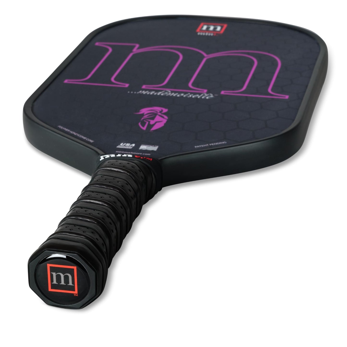 Mint Sport Mademoiselle Pickleball Paddle – T700 Carbon Fiber Pickleball Paddle with 16mm Polypropylene Core, Textured Spin Surface, TPE Edge Guard, USAPA Approved for Competitive Play