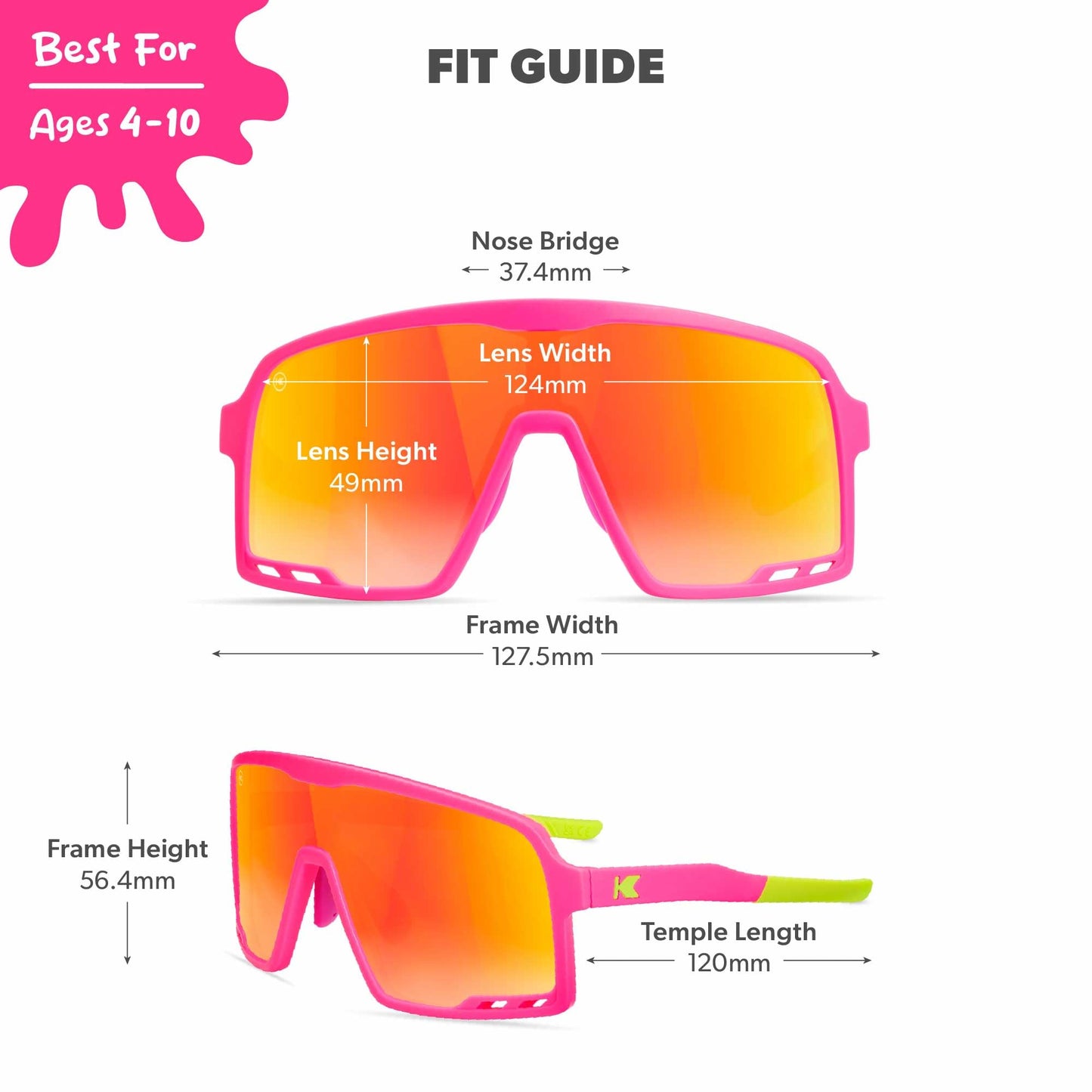 Knockaround Kids Sport, Youth Baseball Sunglasses - UV400 Protection