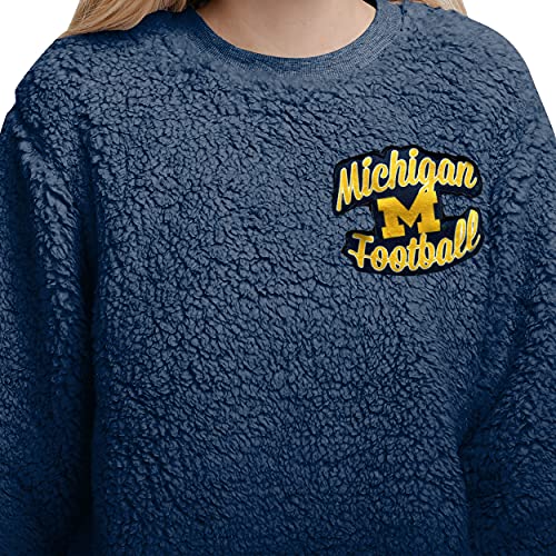 Michigan Wolverines Sherpa Lounge Shirt and Pants Set - Large