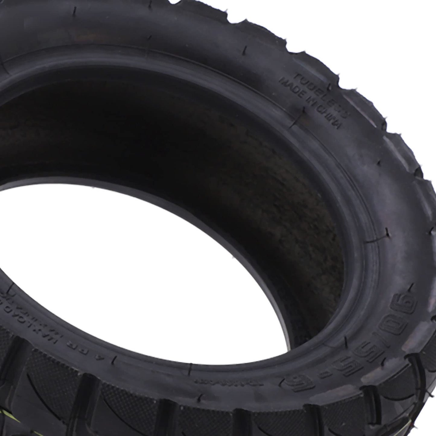 Fayelume 10 Inch Scooter Tires, 90/55-6 Scooter Wheels, Off Road Tubeless Rubber Tire Replacement, for Scooter Wheel Parts