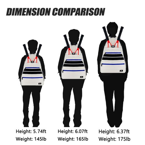 MATEIN Tennis Racket Bag, Large Water Resistant Tennis Backpack for Women & Men with Ventilated Shoe Compartment Hold Racket, Pickleball Paddles, Badminton Rackets, Balls Accessories