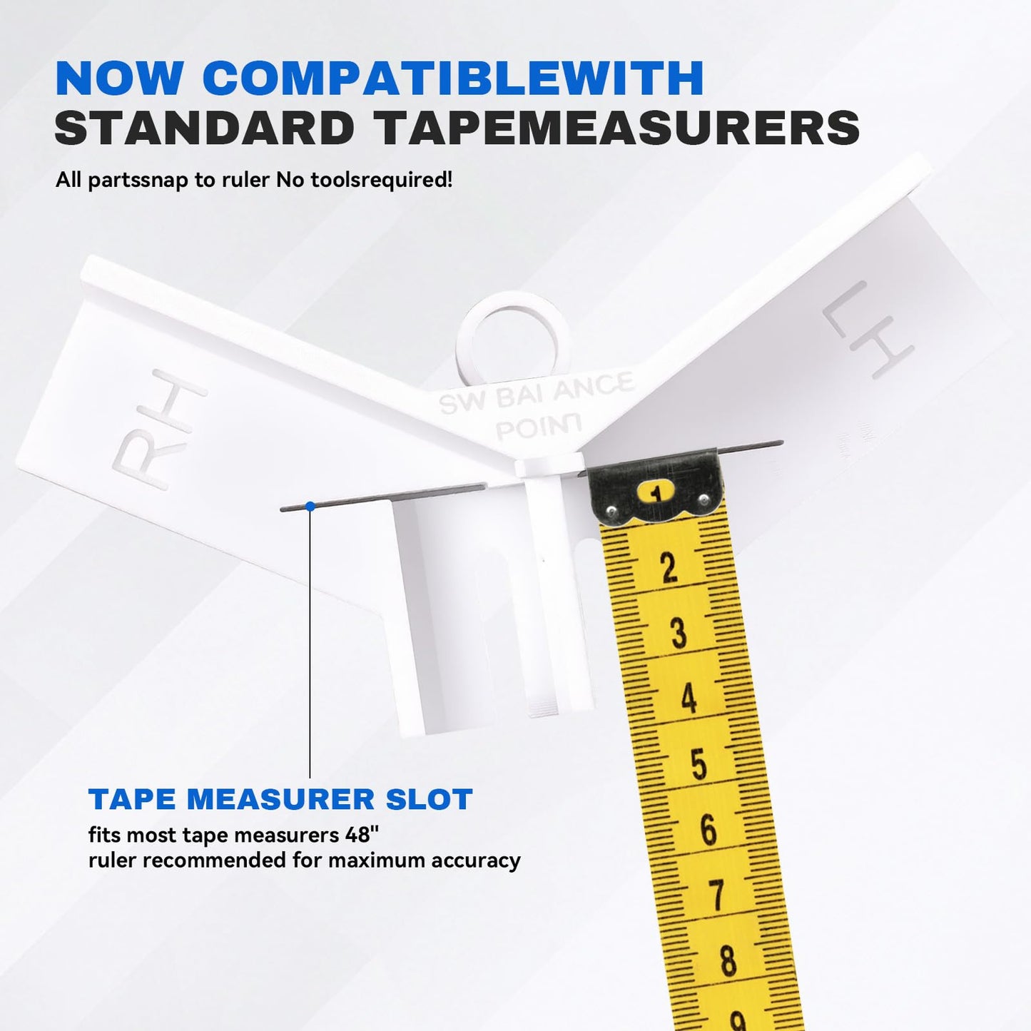 Golf Club Ruler - Fitting Tool - Length Measure - Swing Weight - Works with Empire