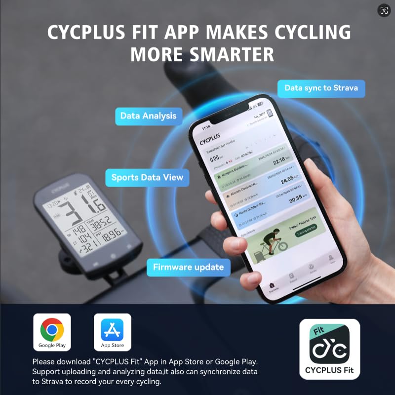 GPS Wireless Bike Computer with 2.9" LCD Screen - M1+Z1+C3