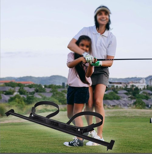 Universal Golf Cart Bag Holder Bracket Fit for Yamaha, EZGO and Club Car Rear Seat Kits, Golf Cart Rack Designed for 1-Inch Square Tube with Nylon Strap Attachment for Securing Golf Bag