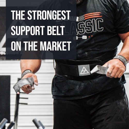 Evolution Athletics Weight Lifting Support Belt for Strength Training, Powerlifting, or Deadlift, Features Thick Durable Comfortable Neoprene, Reinforced Back, Adjustable Side Straps, 3XL, Black