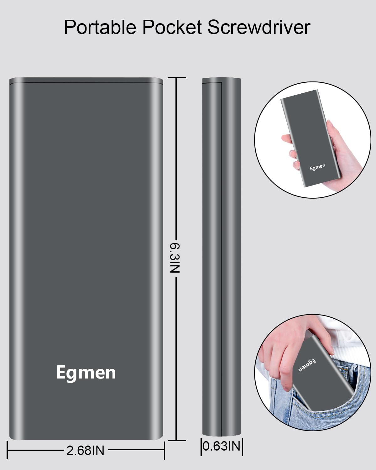 Egmen Small Screwdriver Set, 25 in 1 Mini Screwdriver Set with Torx, Phillips, Flat Head, Hex, for Ring Doorbell, Glasses, Watch, Jewelers, PC, Laptop and More, Repair Precision Screw Driver Set Kit