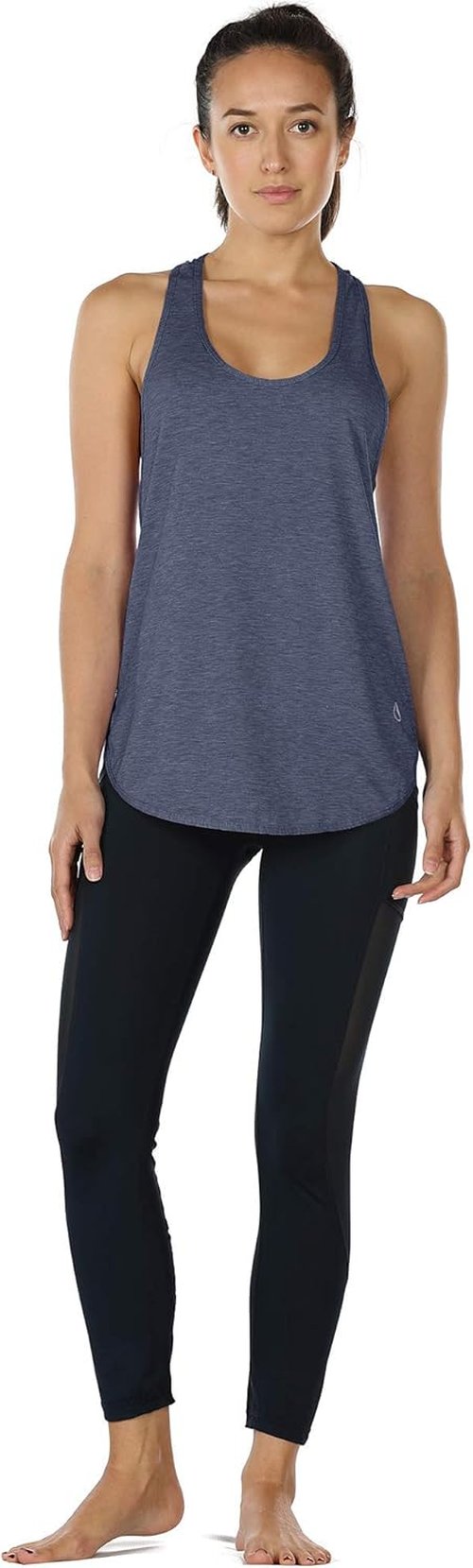 Icyzone Workout Tank Tops for Women - Athletic Racerback Yoga & Running Tanks | Loose Fit Design