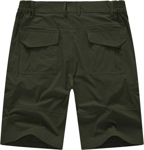 BASUDAM Men's Cargo Hiking Shorts - Quick Dry Lightweight Design with 6 Pockets for Camping & Travel