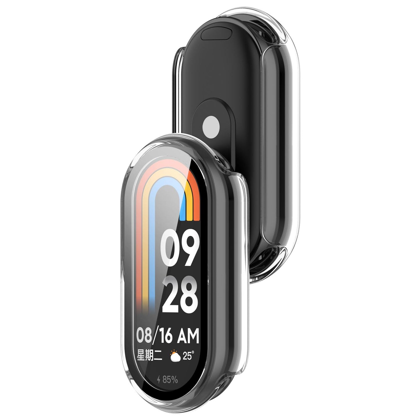 Compatible with Xiaomi Mi Smart Band 10 Screen Protector, Full Coverage Protective Cases Cover for Xiaomi Mi Smart Band 10 10NFC Accessories (5Pack-D)