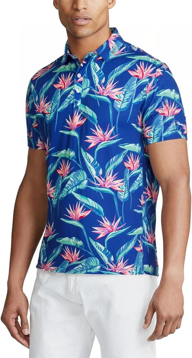 Surf Cuz Golf Shirt - Moisture-Wicking Men's Dry Fit Polo | Short Sleeve Performance with 4-Way Stretch